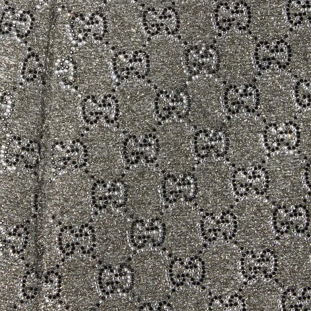 Embroidered Gg Wool Tweed Mini Skirt