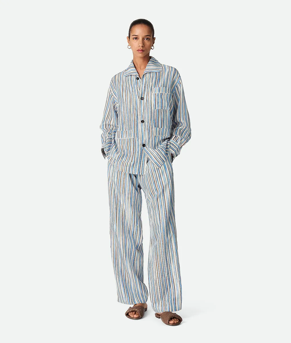 Striped Silk Pyjama Set