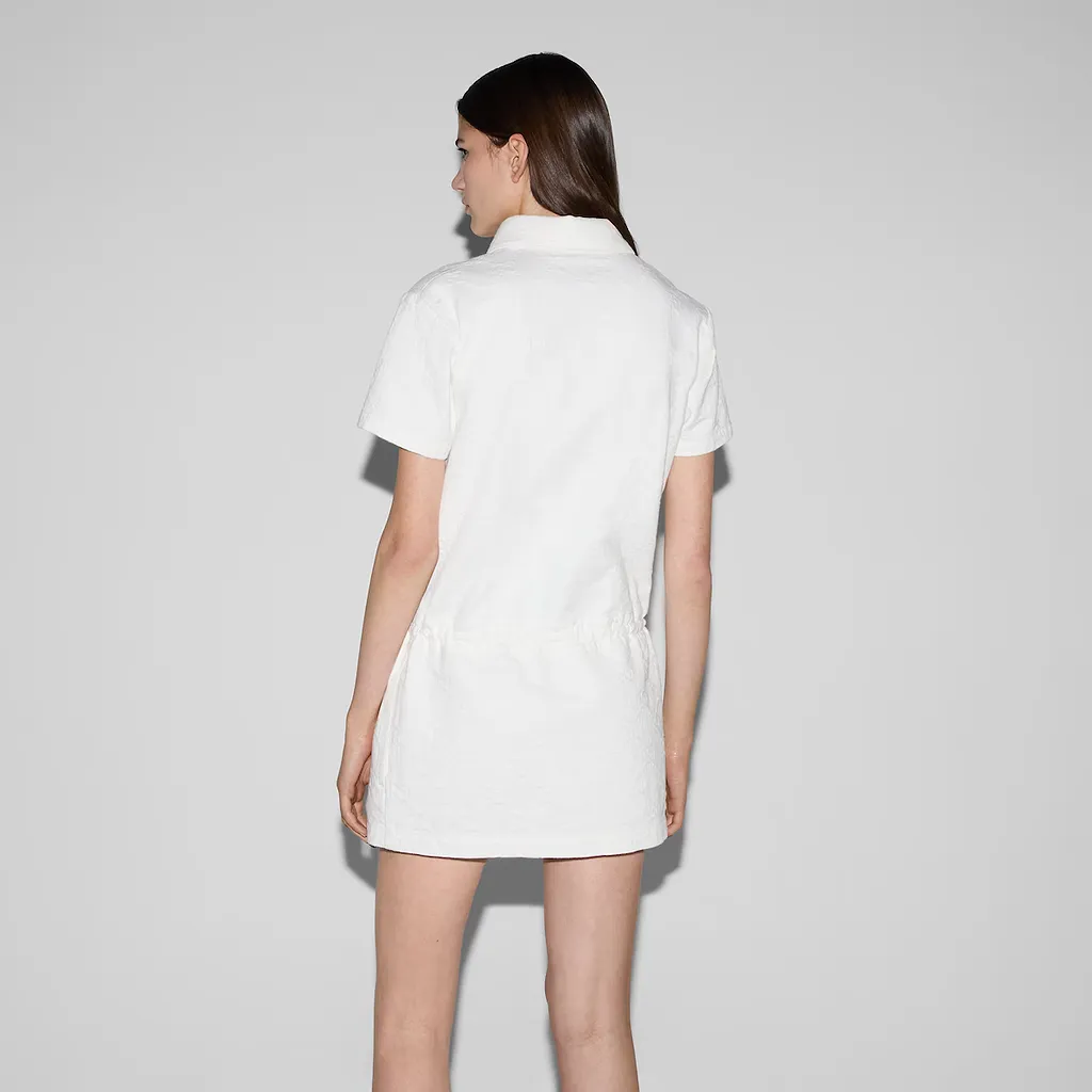 Gg Jacquard Denim Dress