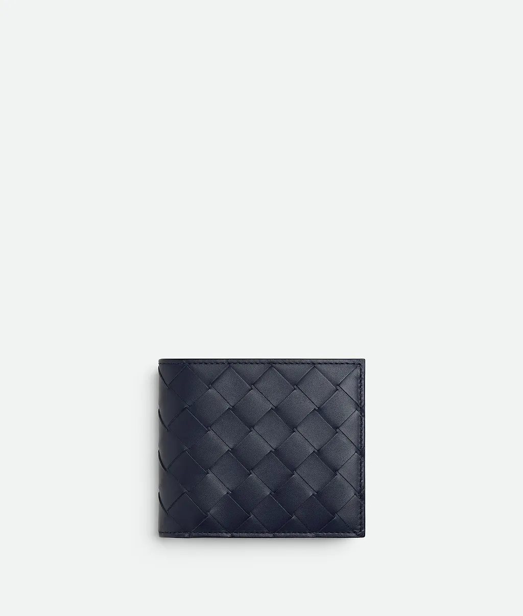 Intrecciato Bi-Fold Wallet With Coin Purse