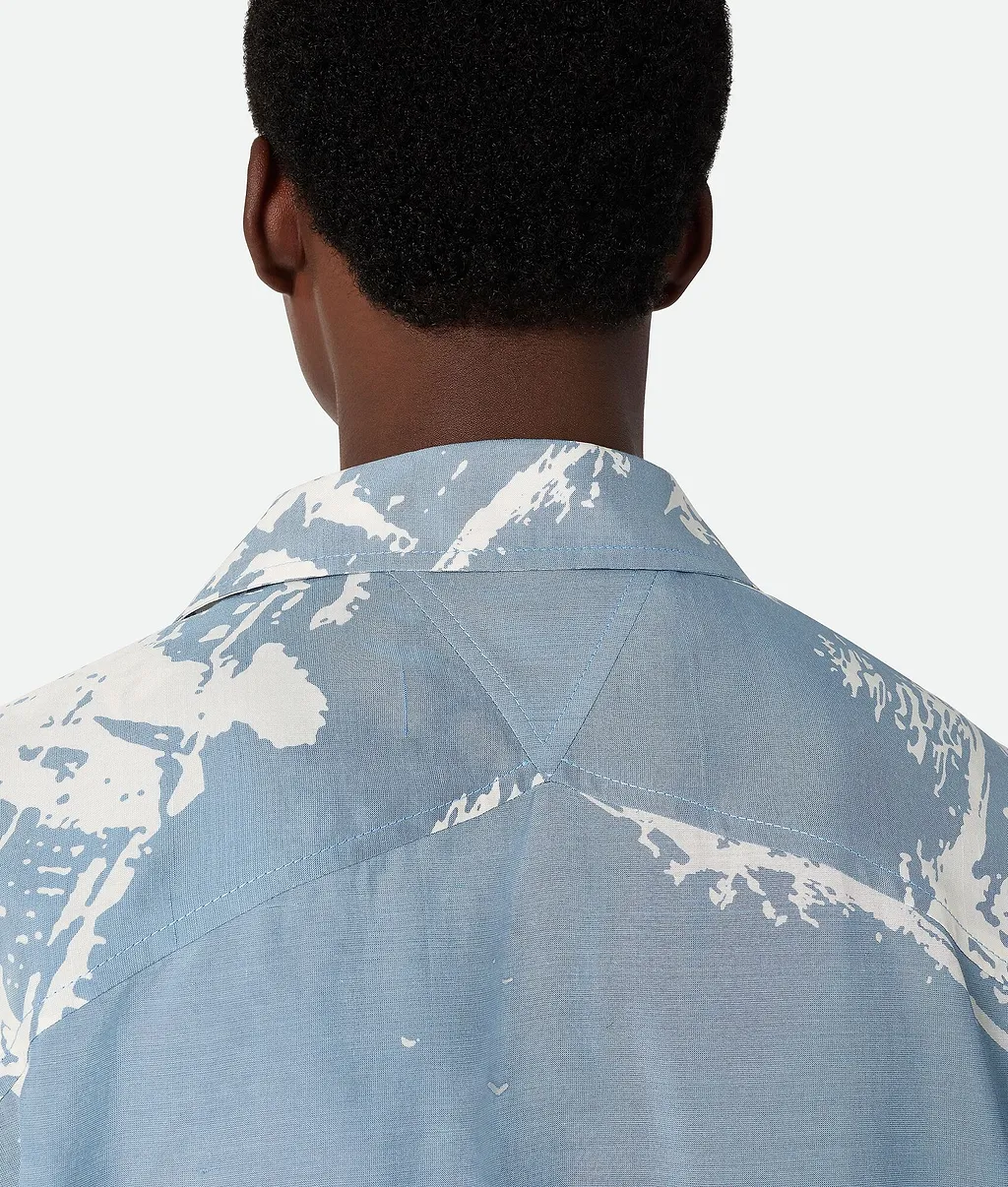 Italian Postcard Silk Shirt