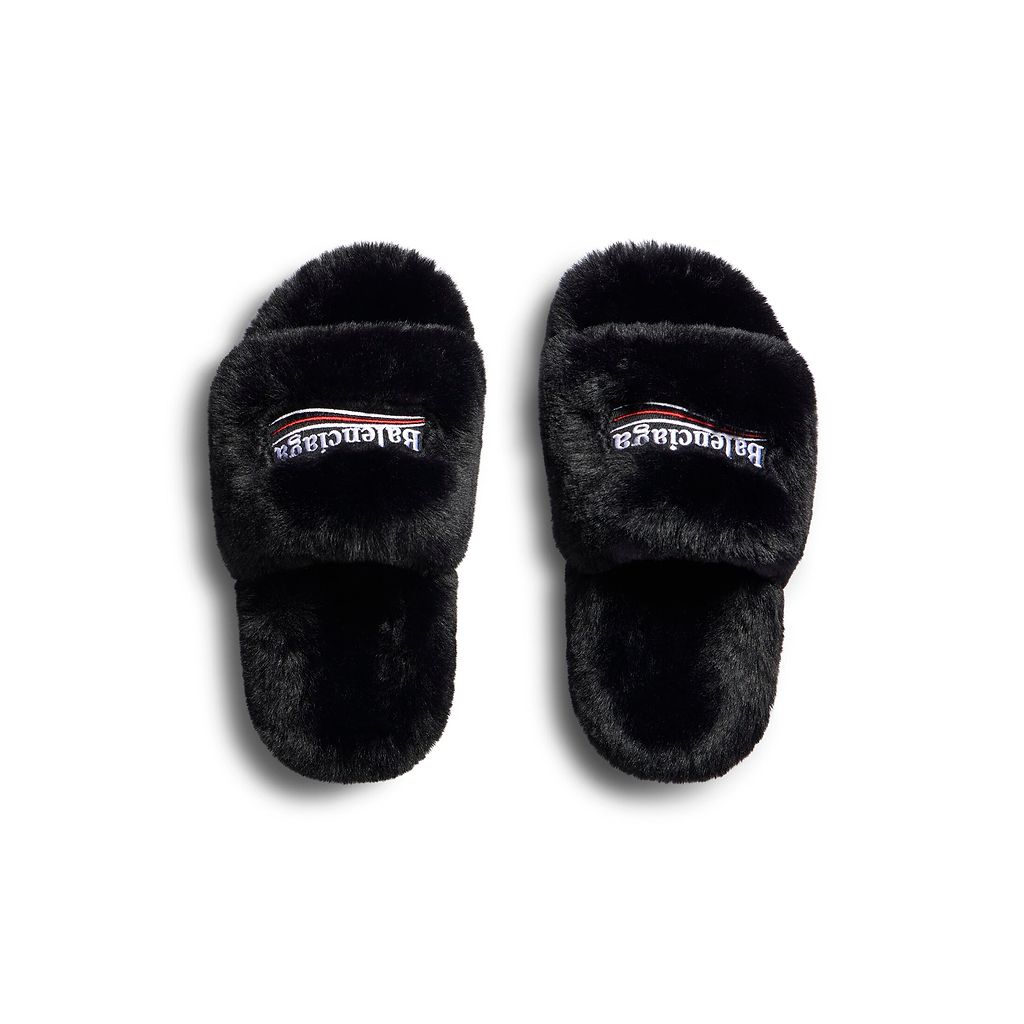 Furry Slide Sandal