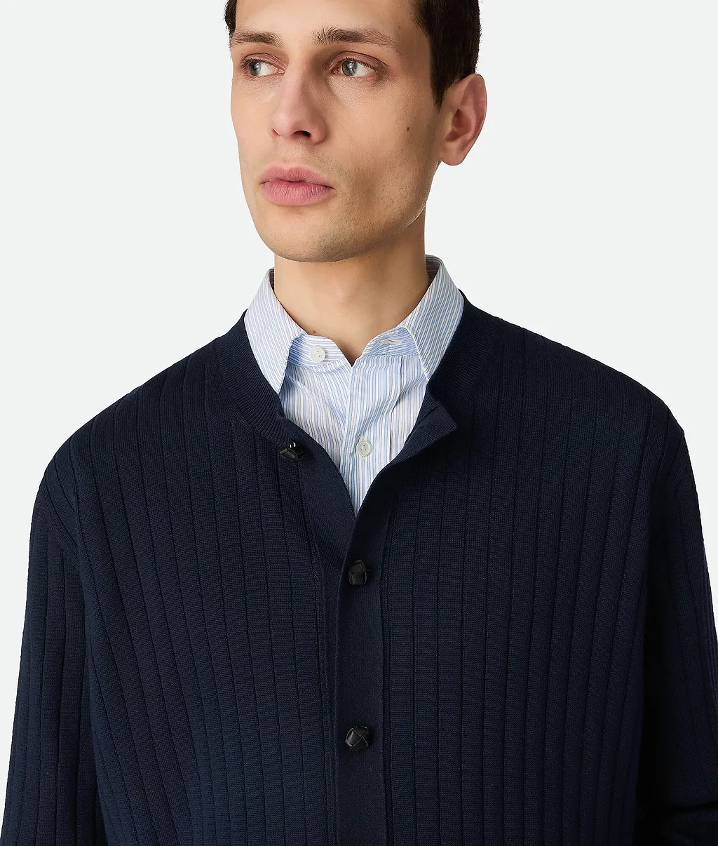 Wool Rib Cardigan