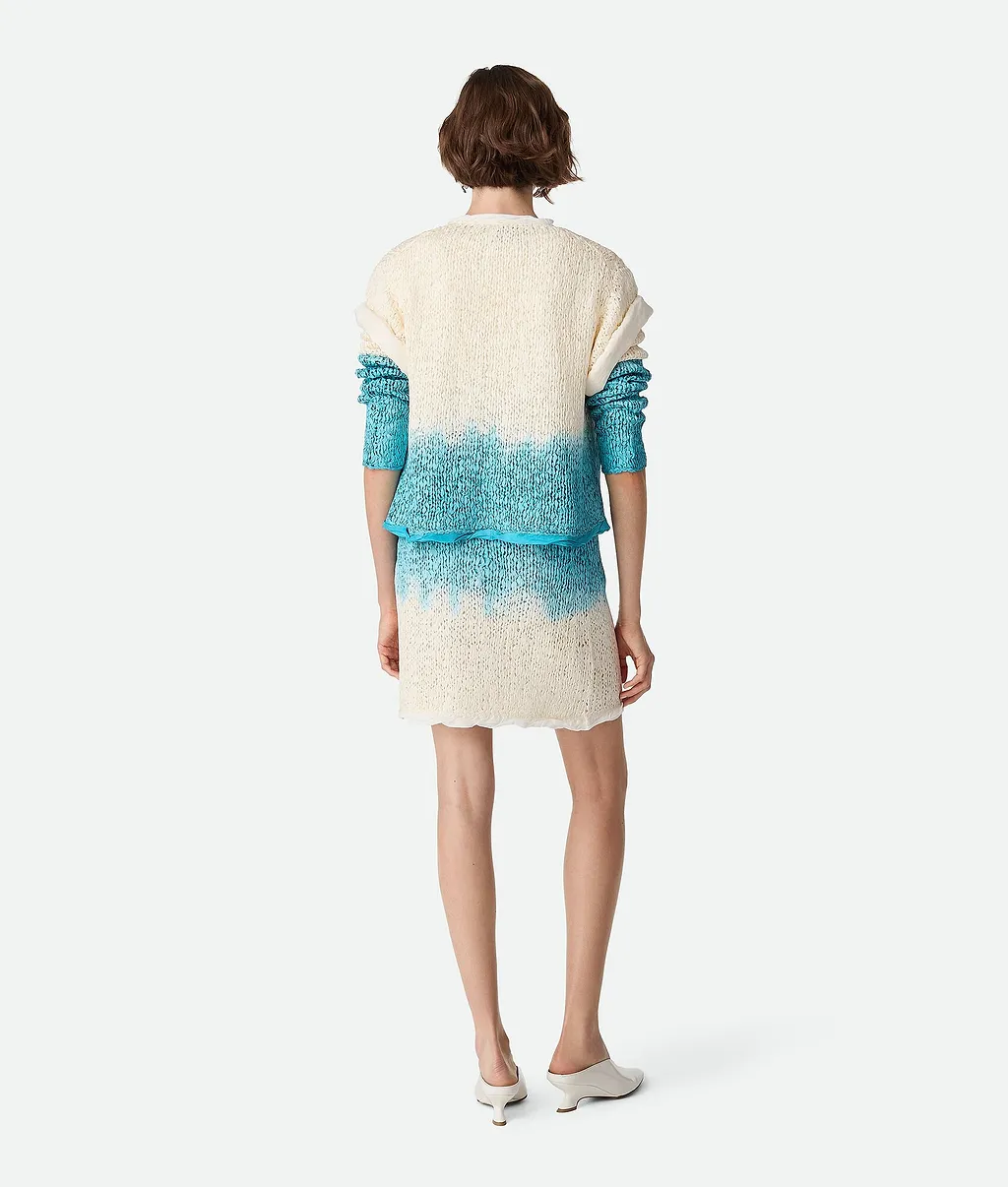 Wool And Silk Overdyed Cardigan