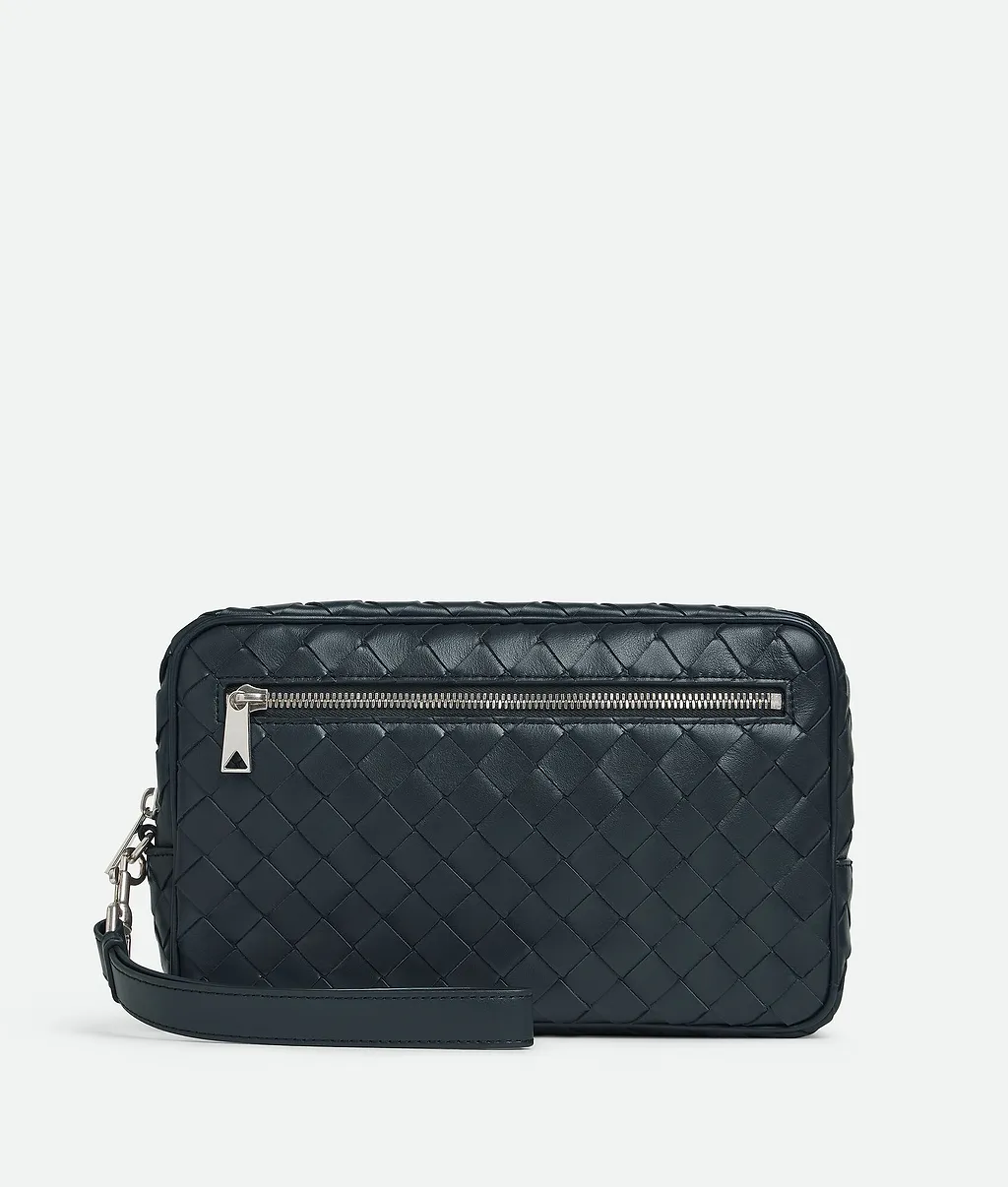 Intrecciato Pouch With Wristlet