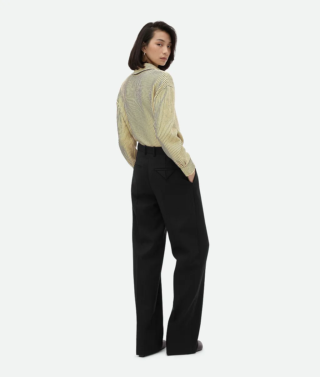 Striped Wool Trousers