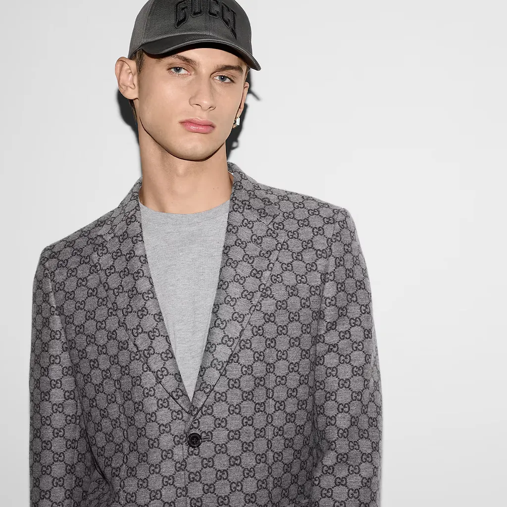 Gg Wool Flannel Jacket