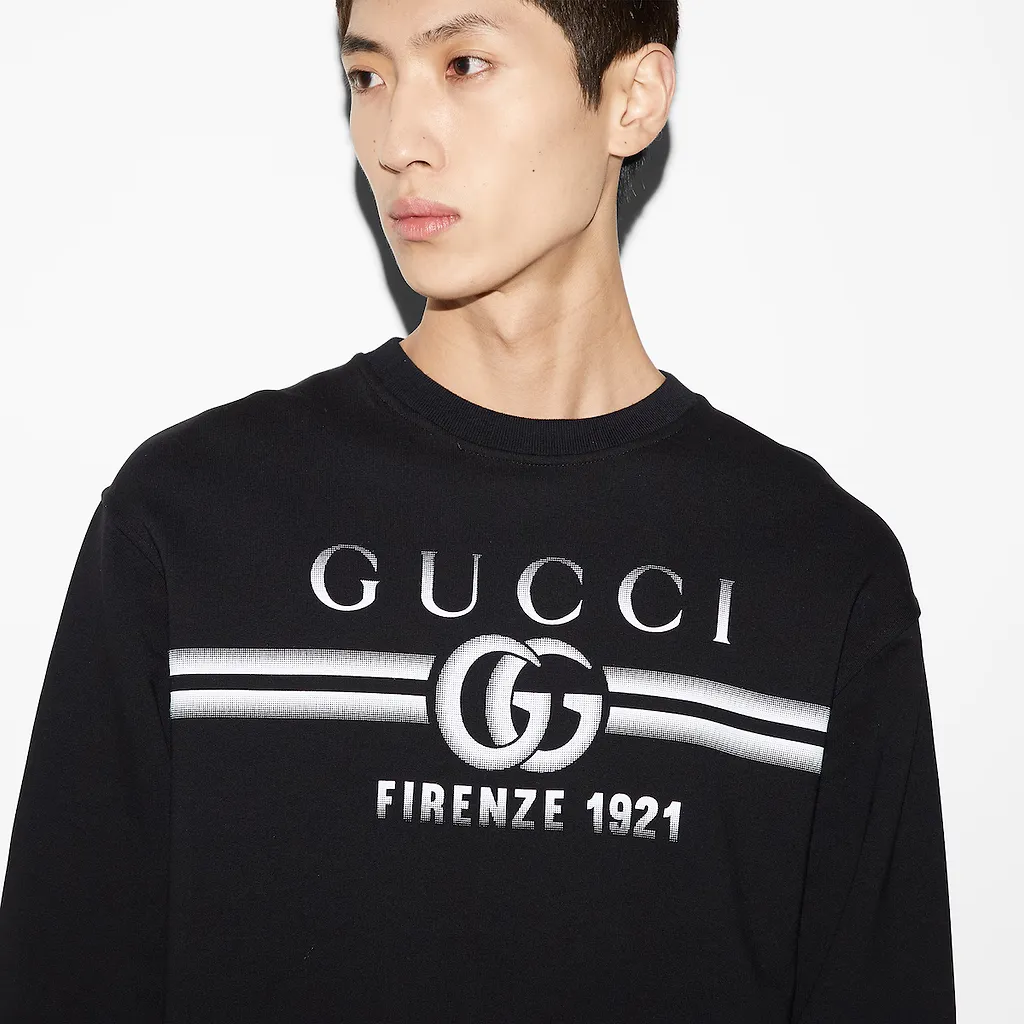 Cotton Jersey Printed Sweatshirt