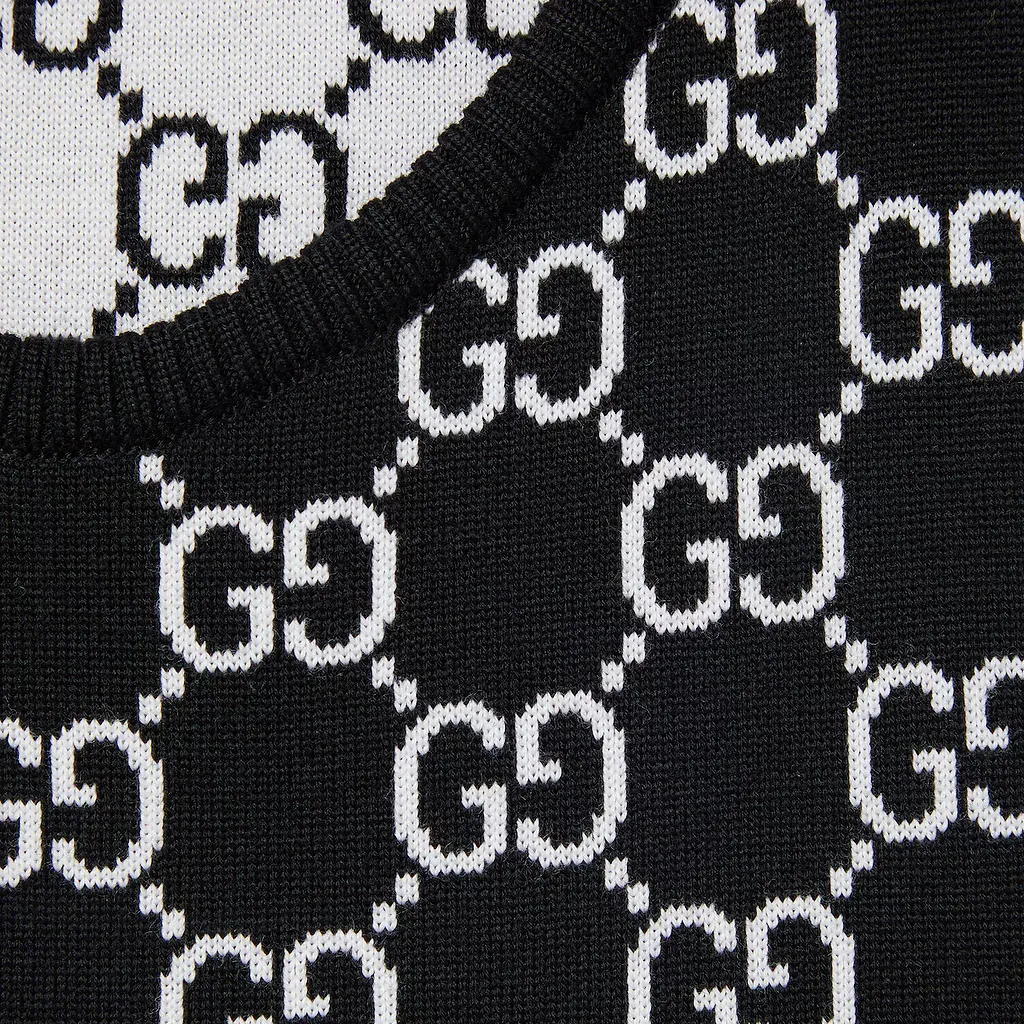 Gg Wool Jacquard Mini Dress