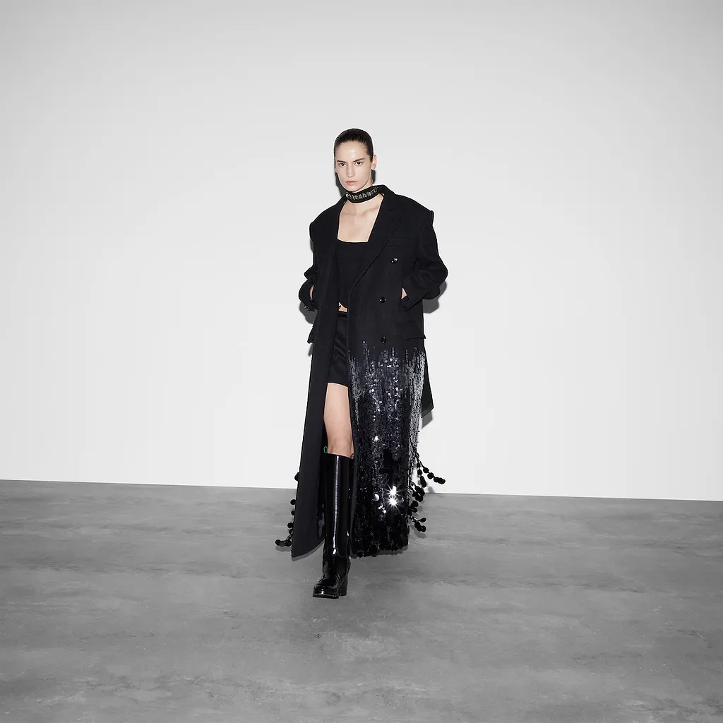 Batavia Wool Coat With Embroidery