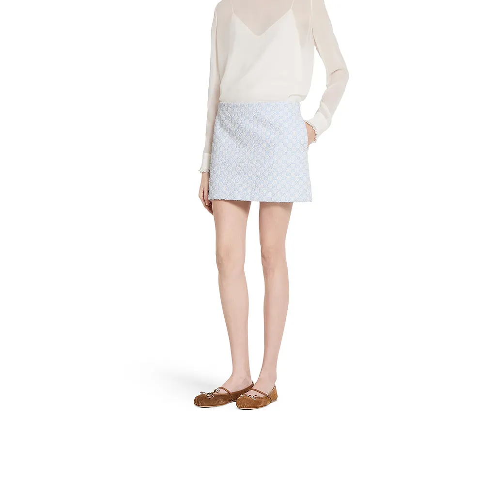 Gg Cotton Bouclé Mini Skirt