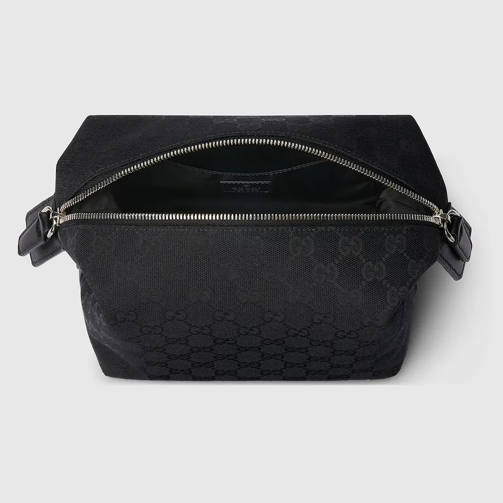 Gg Canvas Small Toiletry Case