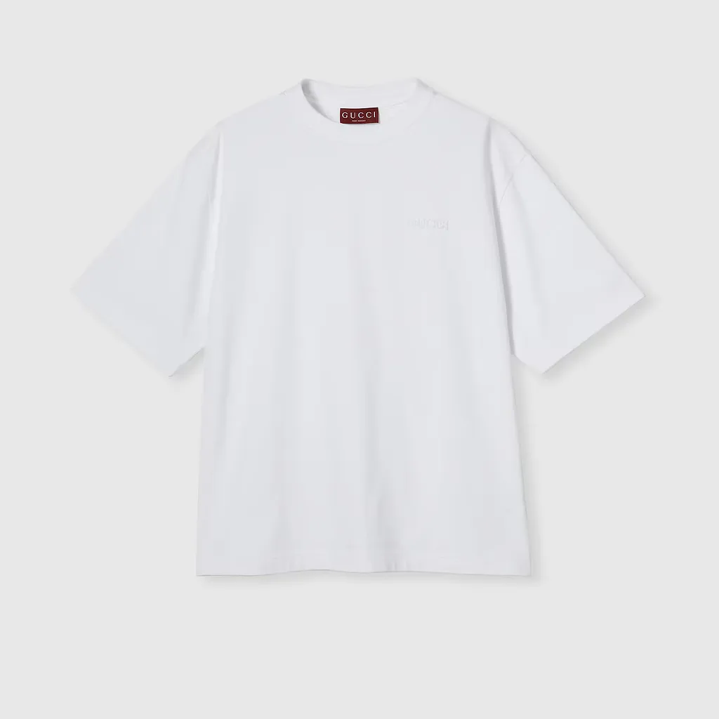 Cotton Jersey T-Shirt With Embroidery