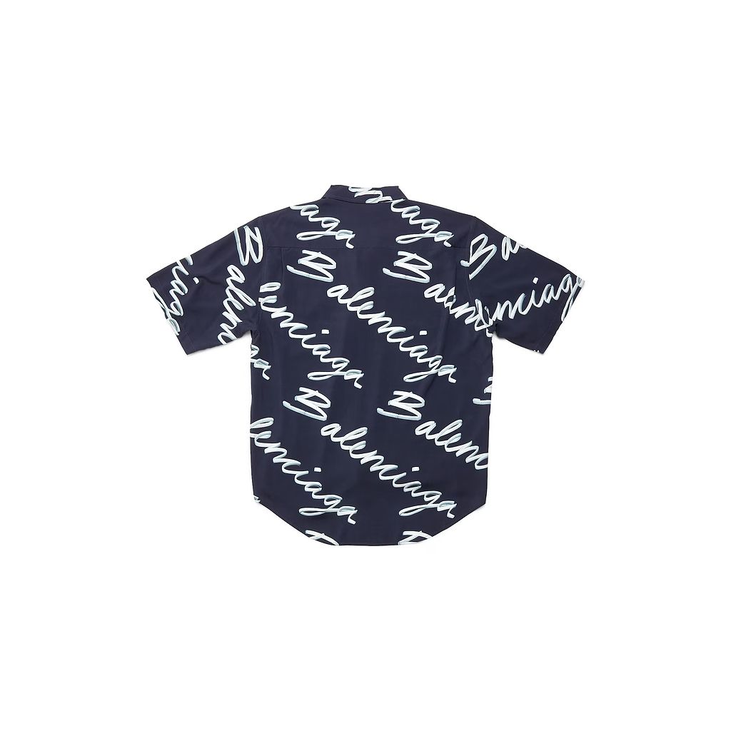 Scribble Minimal Short Sleeve Shirt Large Fit