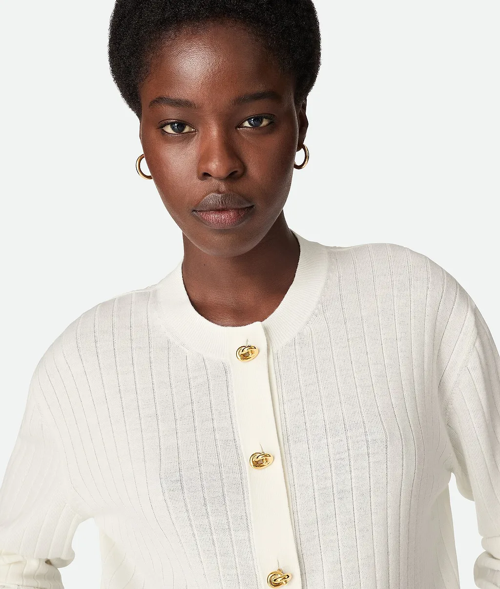 Wool Rib Cardigan