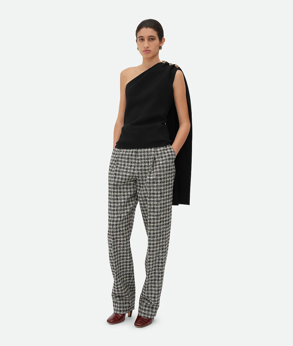 Wool Viscose Crepe Top