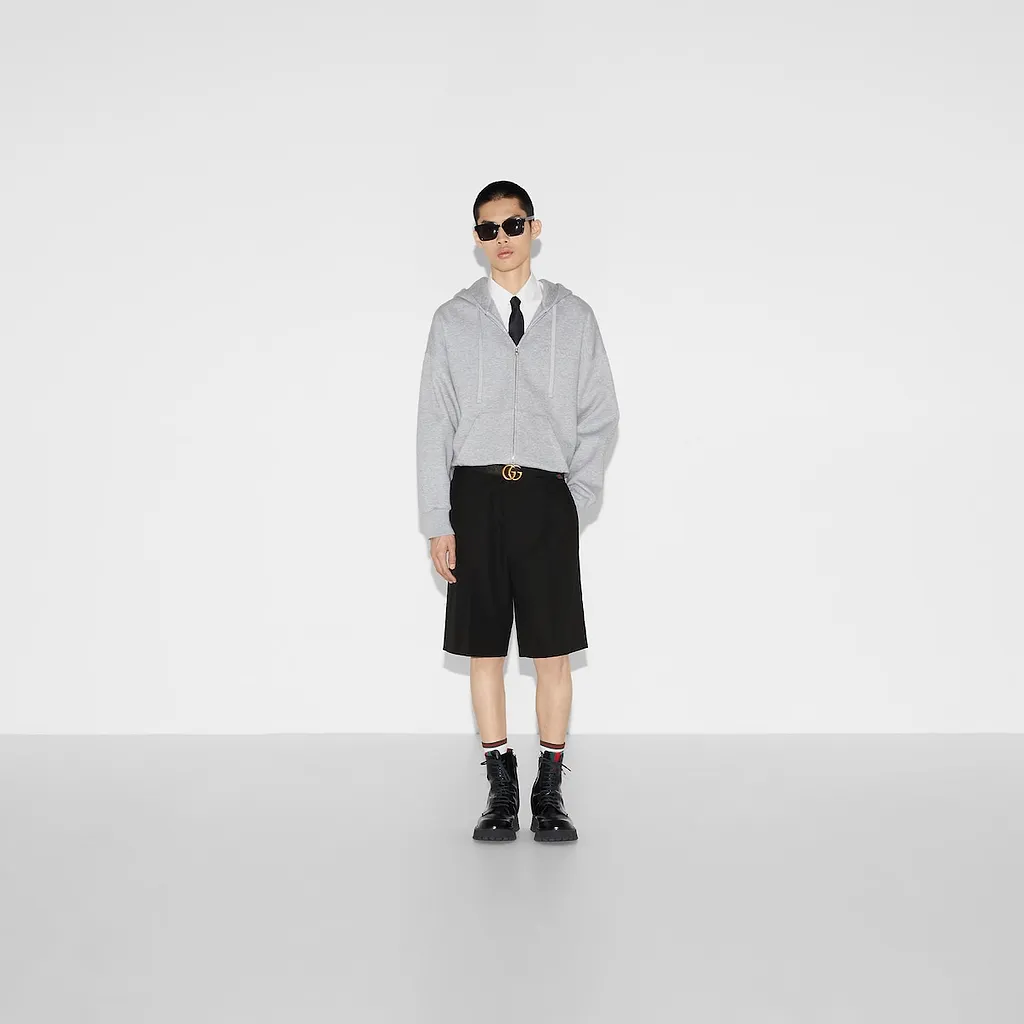 Cotton Jersey Hooded Sweatshirt