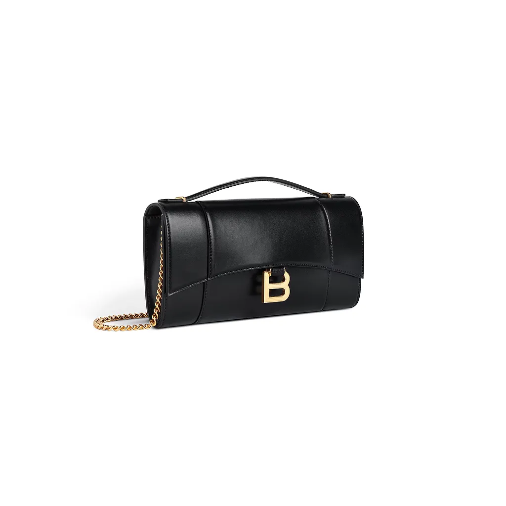 Hourglass Pochette With Chain