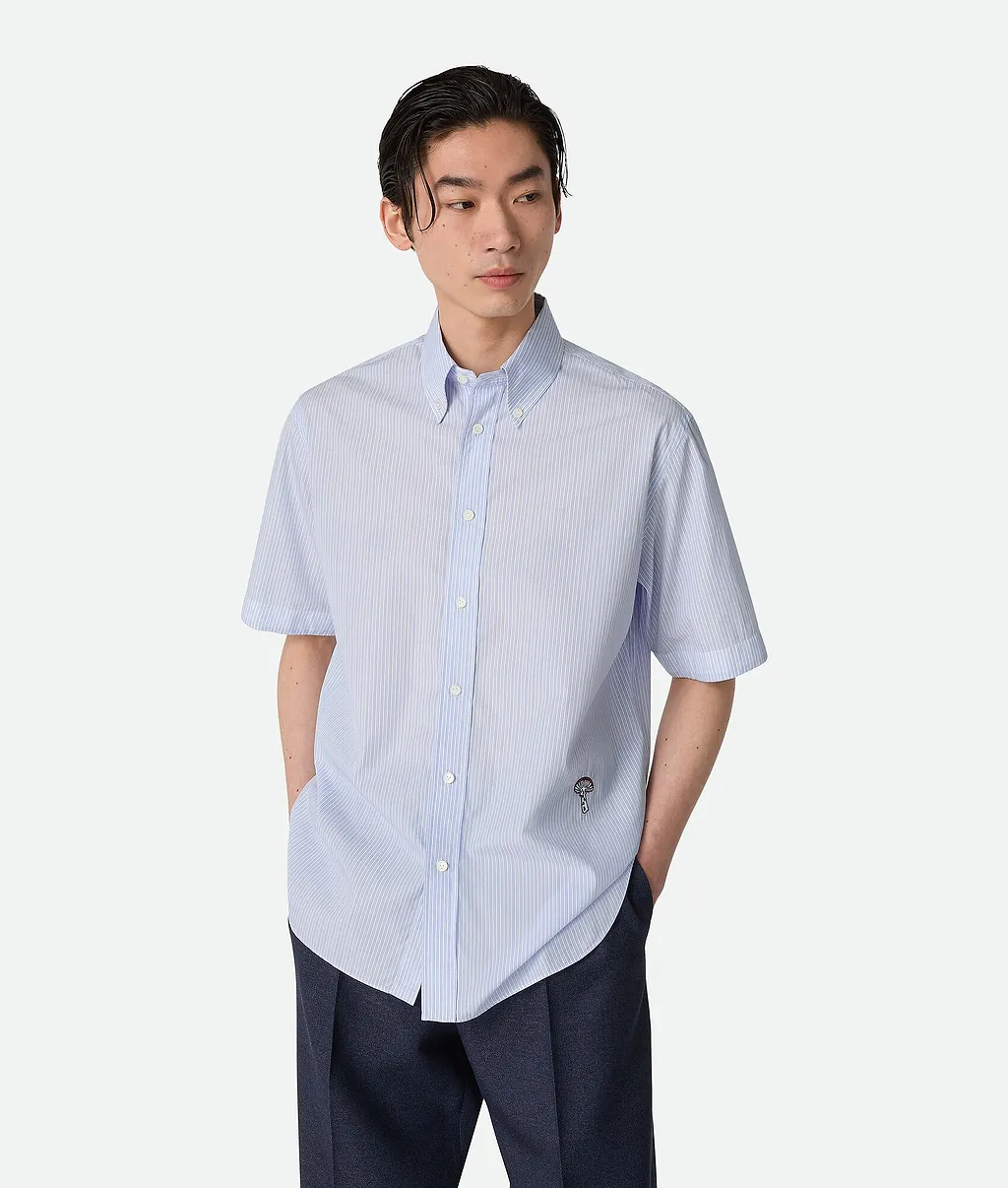 Stripe Cotton Poplin Shirt