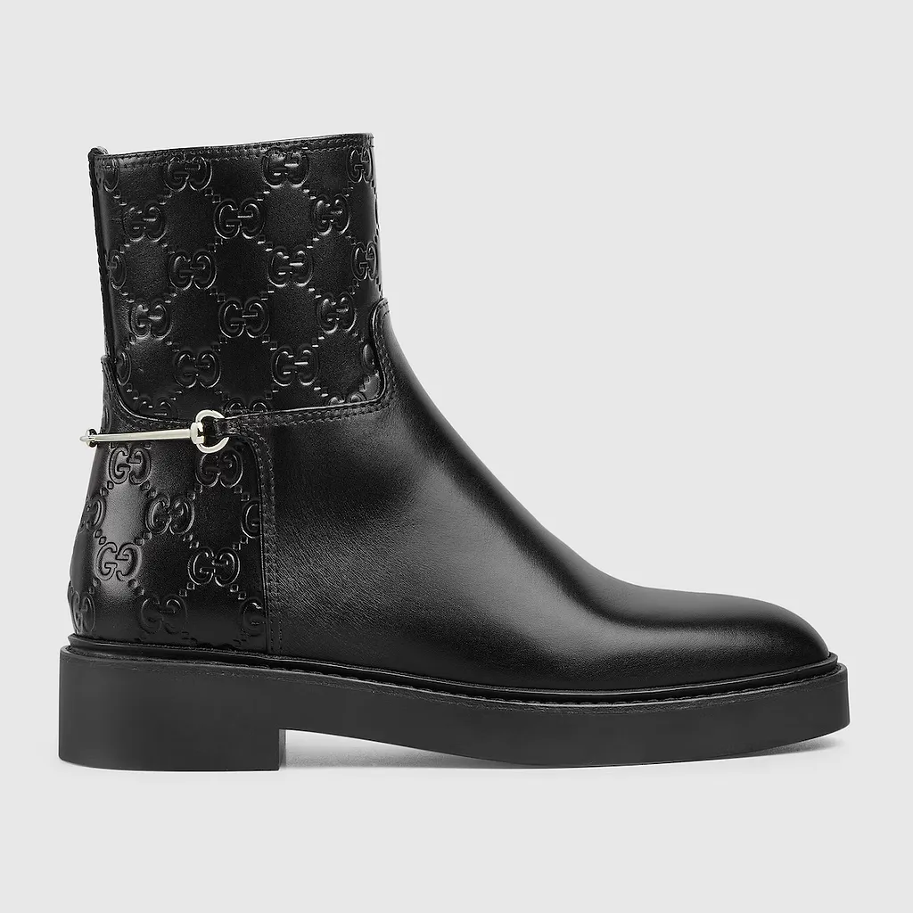 Slim Horsebit Ankle Boot