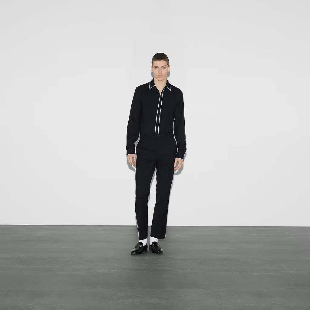Wool Gabardine Shirt