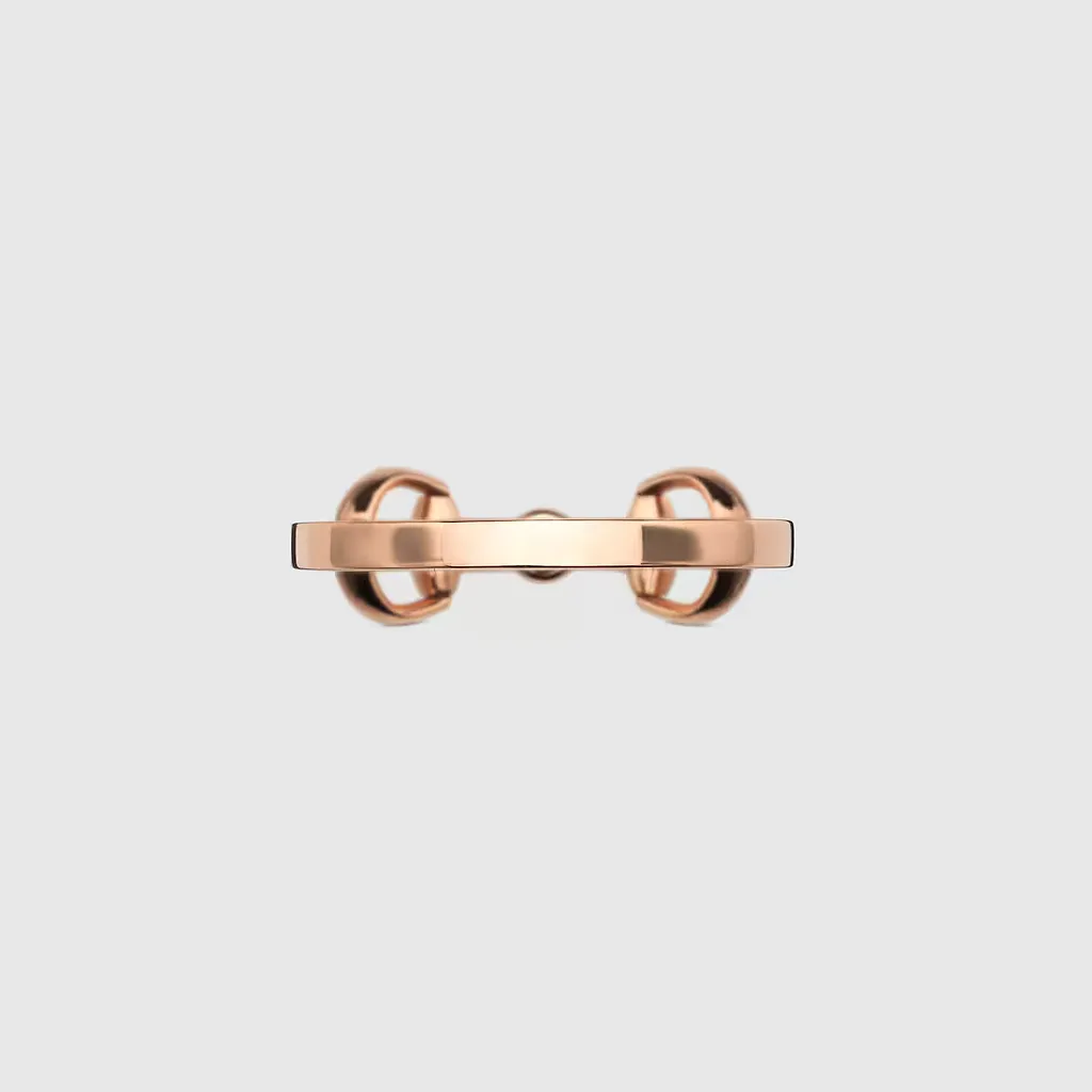 Gucci Horsebit Diamond 18K Ring