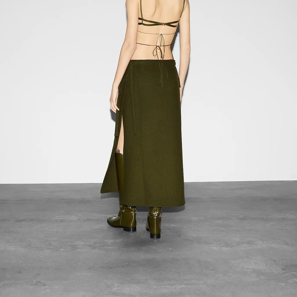 Wool Cashmere Skirt