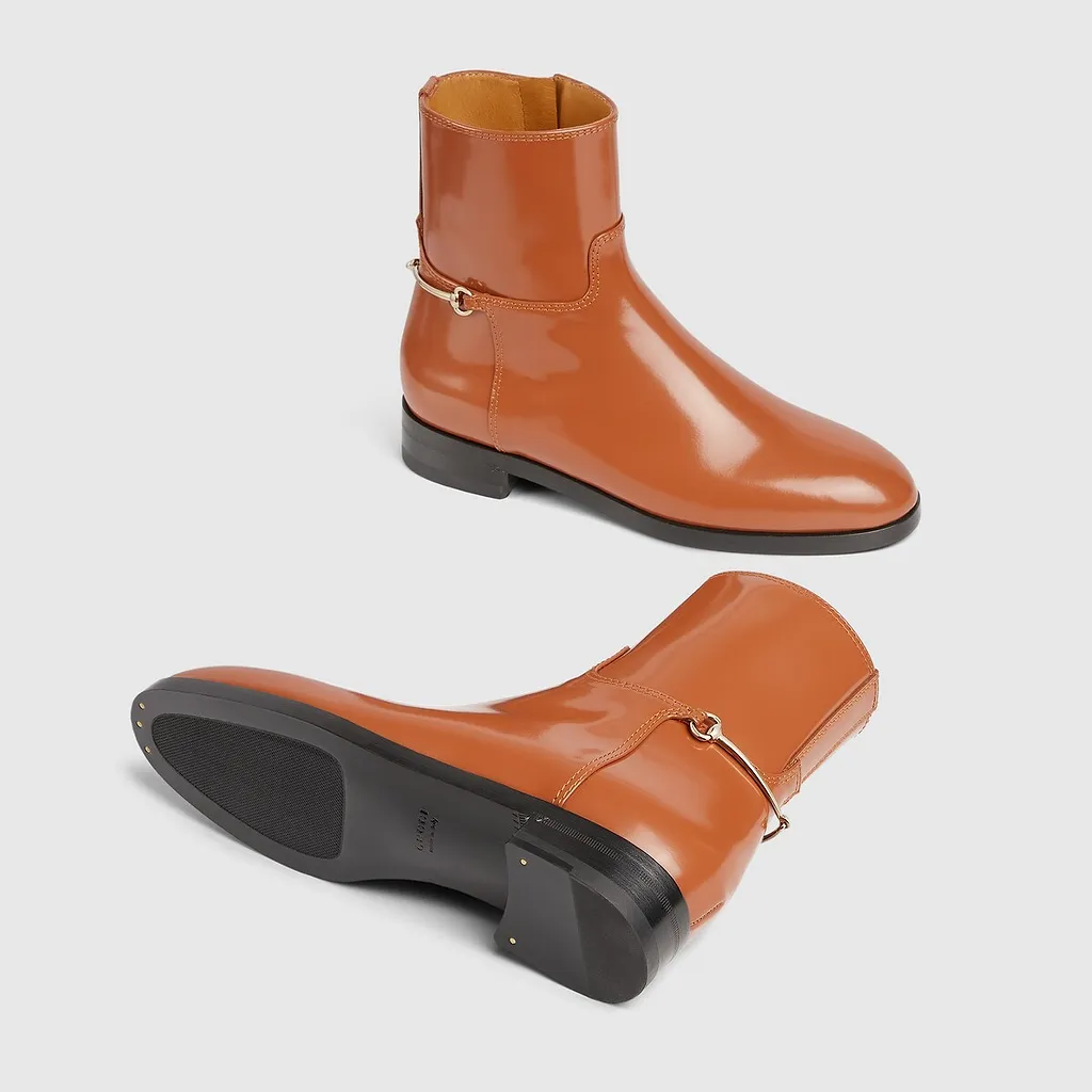 Slim Horsebit Ankle Boot