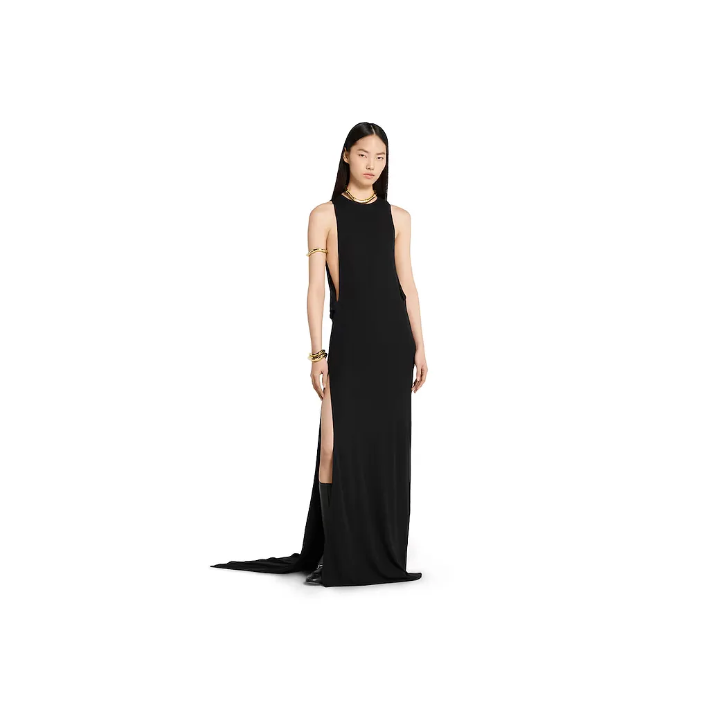 Jersey CrÊPe Fabric Evening Dress