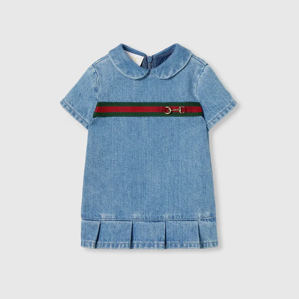Baby Denim Dress With Web