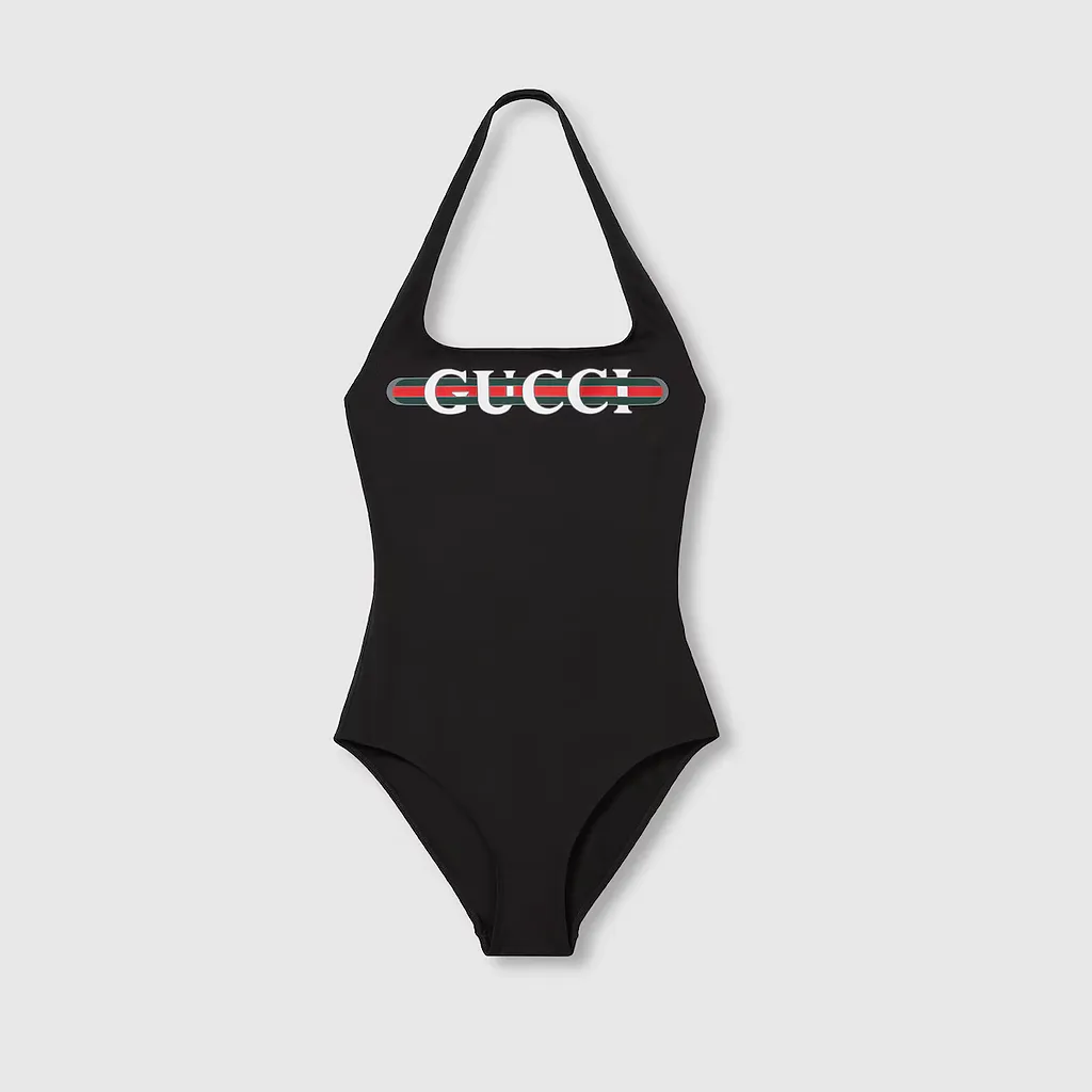 Sparkling Jersey Swimsuit With Print