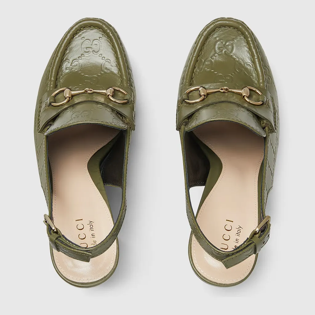 Horsebit Platform Loafer Slingback