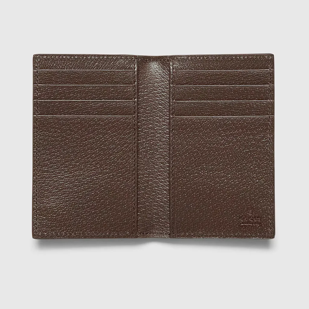 Brown Interior Gg Long Card Case