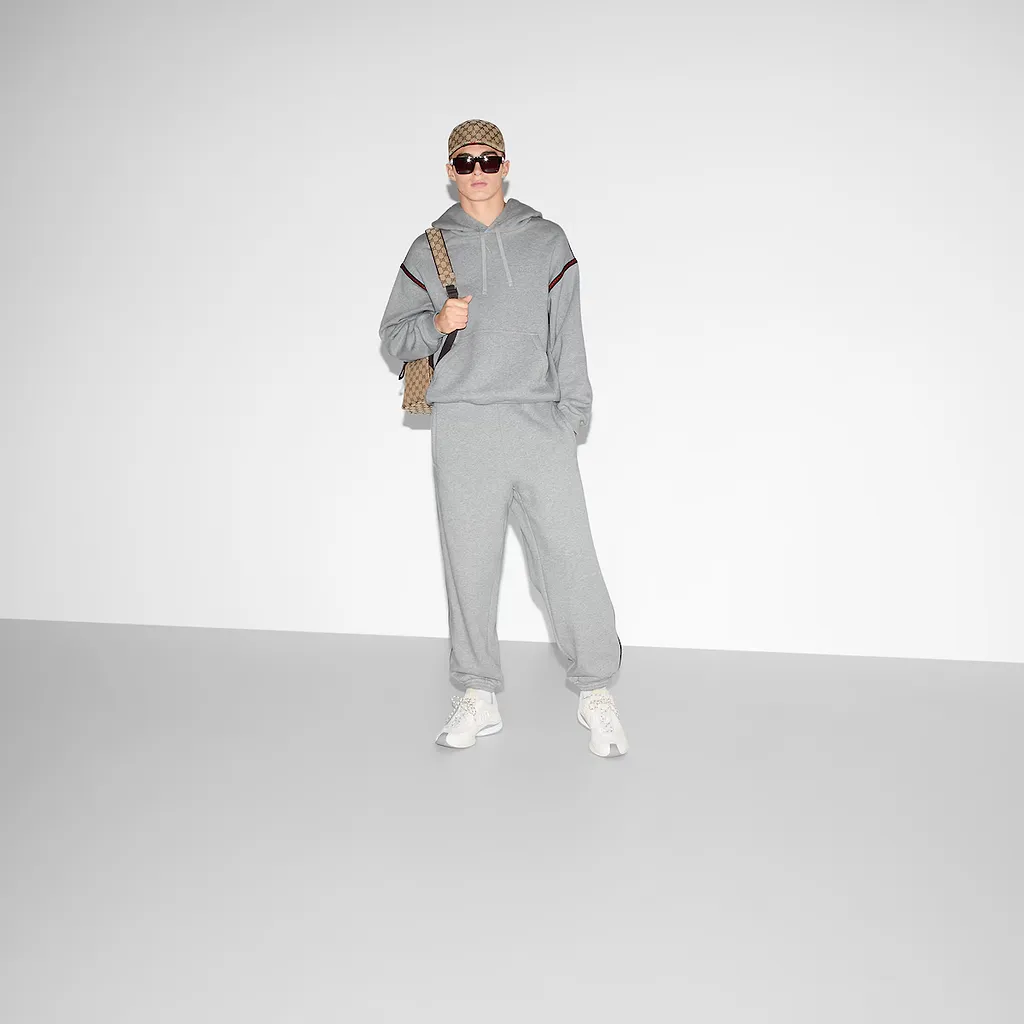 Cotton Jersey Jogging Pant With Web