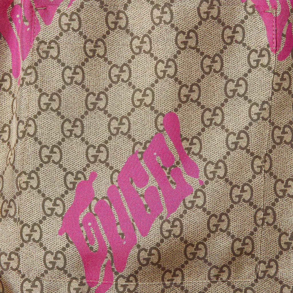 Printed Silk Twill Shorts