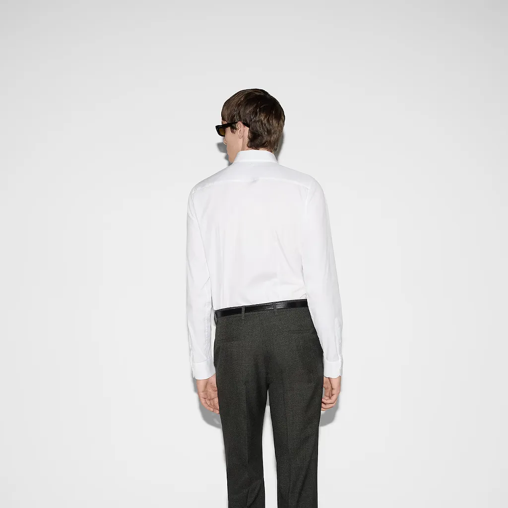 Stretch Cotton Poplin Shirt