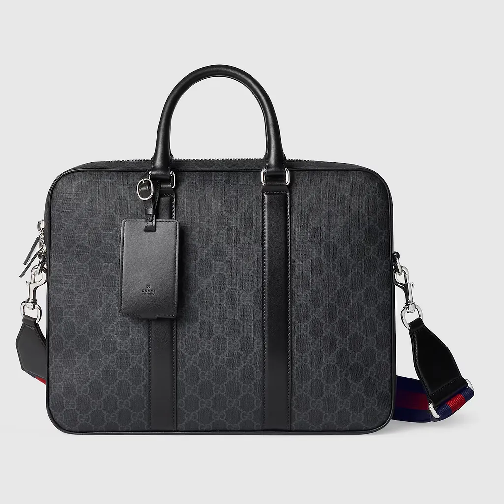 Gg Black Medium Briefcase