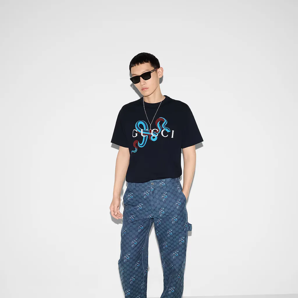 Printed Medium Cotton Jersey T-Shirt