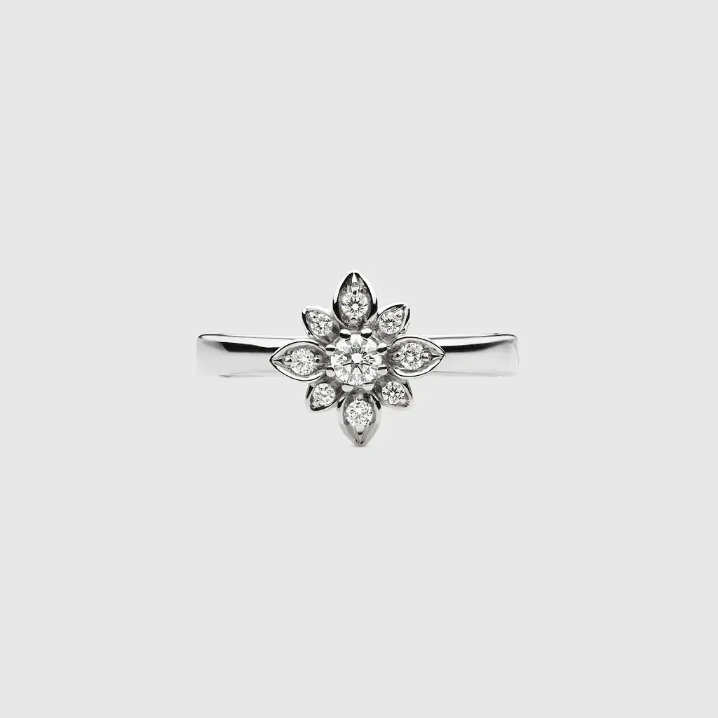 Gucci Flora 18K Diamond Ring