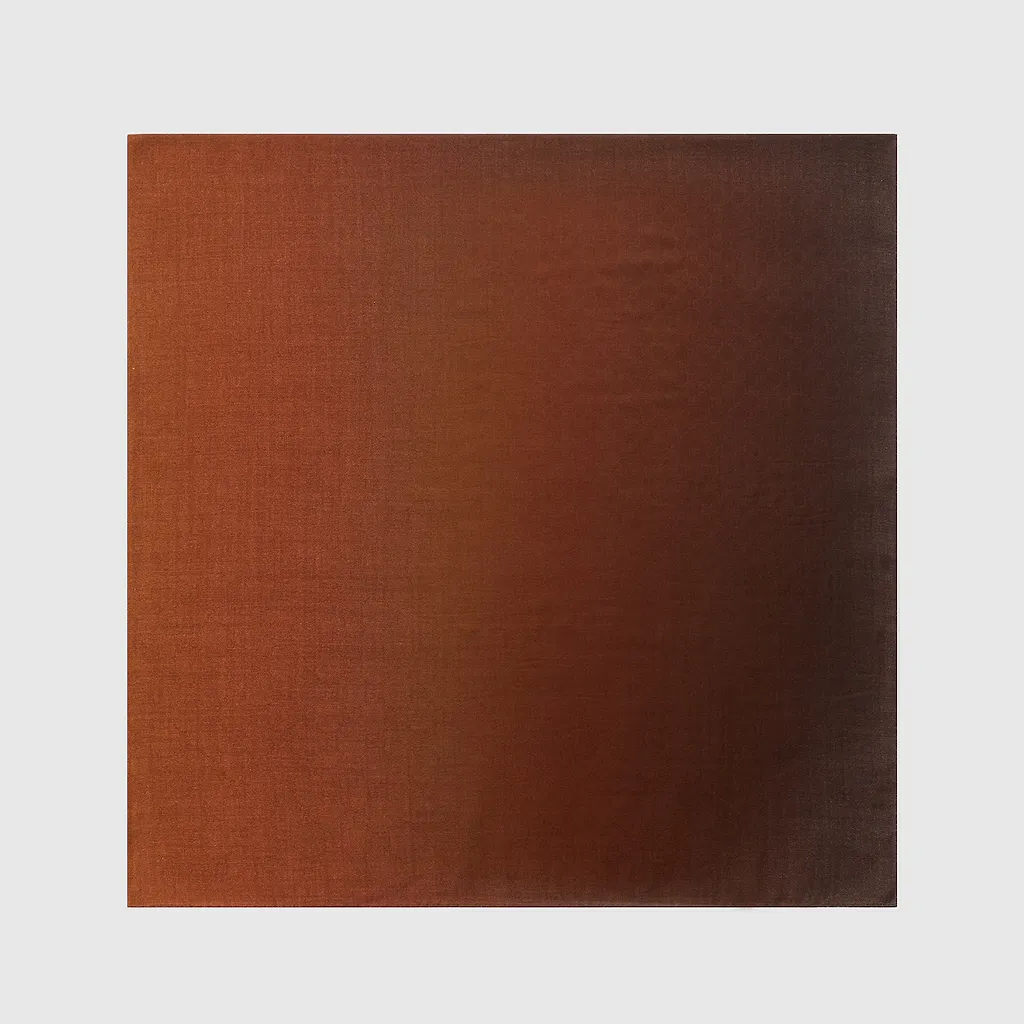 Gg Wool Silk Jacquard Shawl