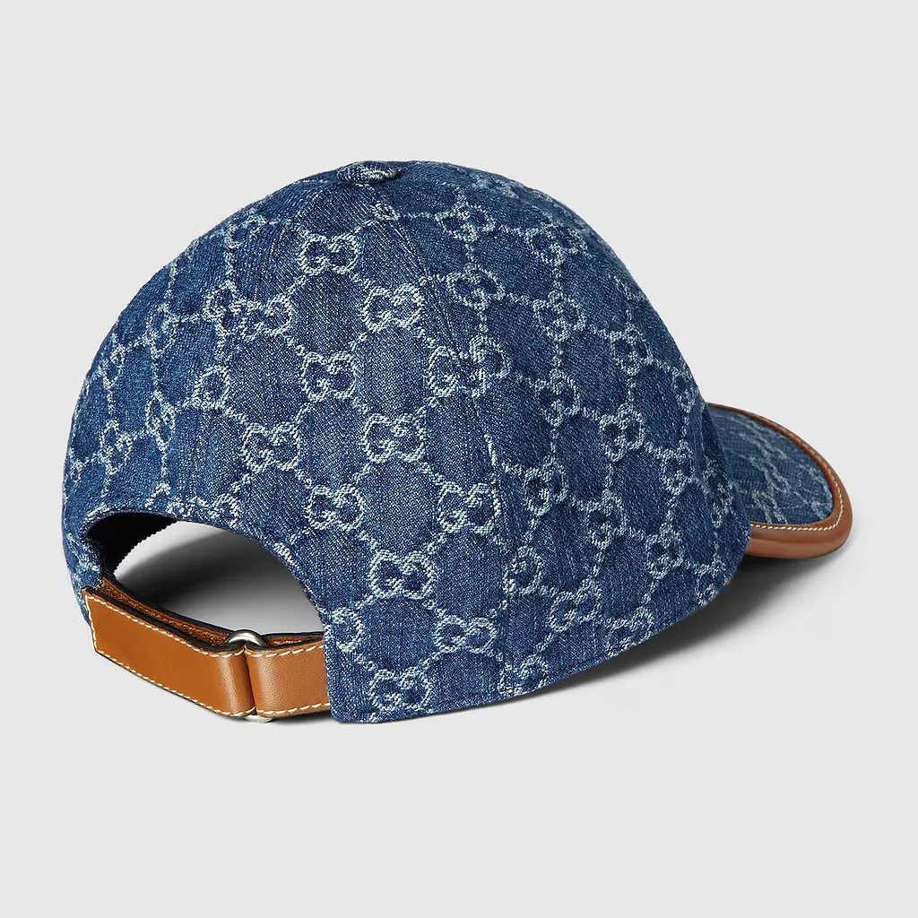 Gg Denim Baseball Hat