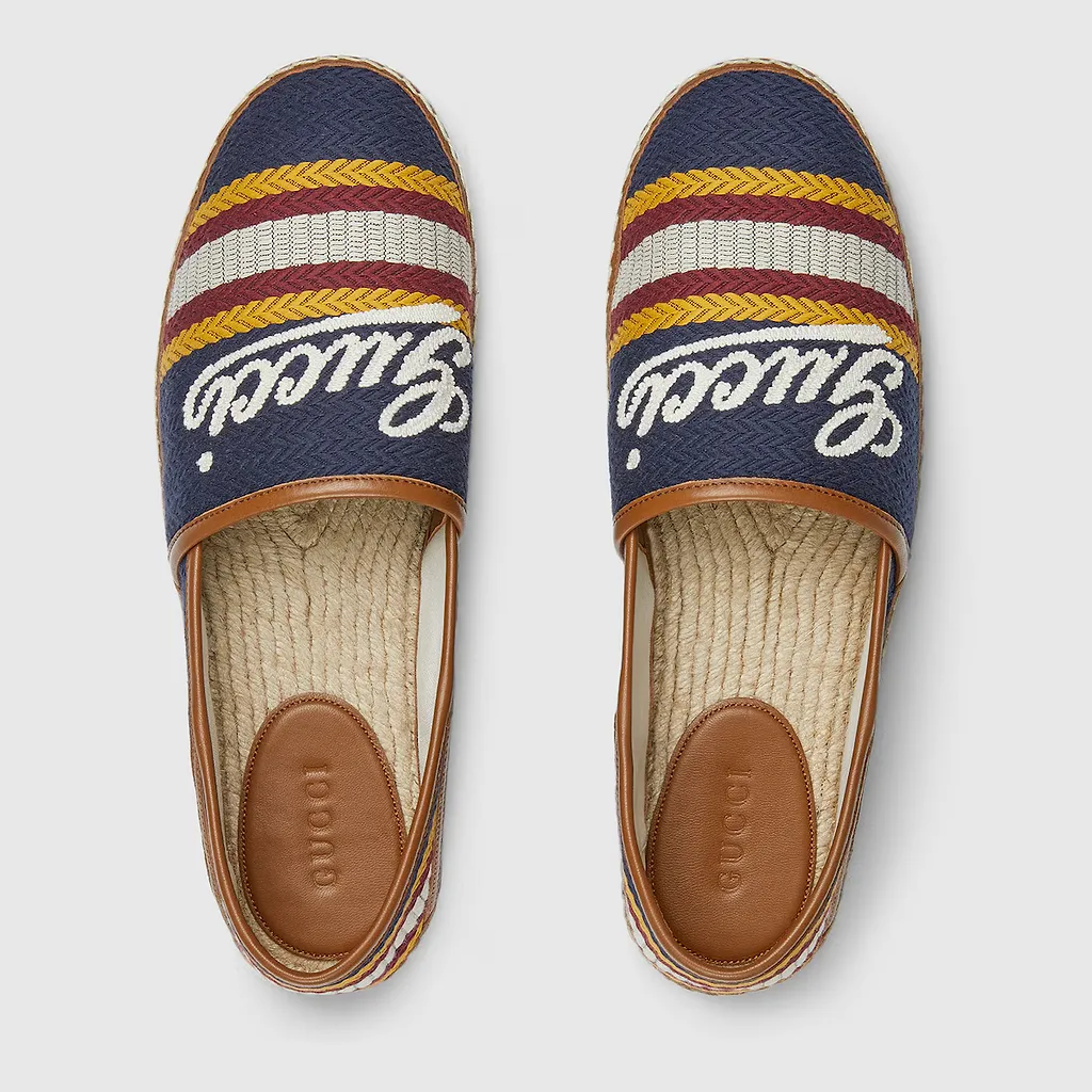 Espadrille With Gucci Script