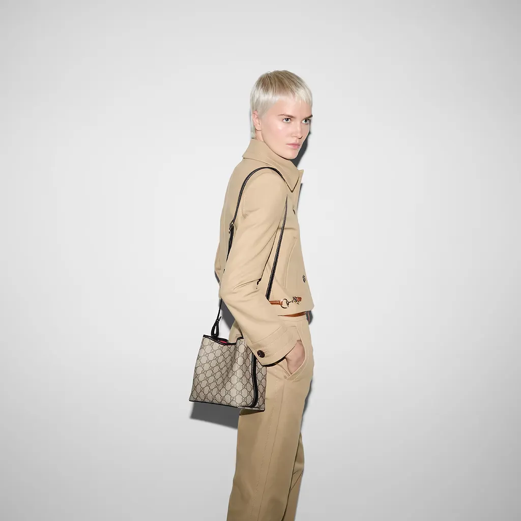 Gg Emblem Small Bucket Bag