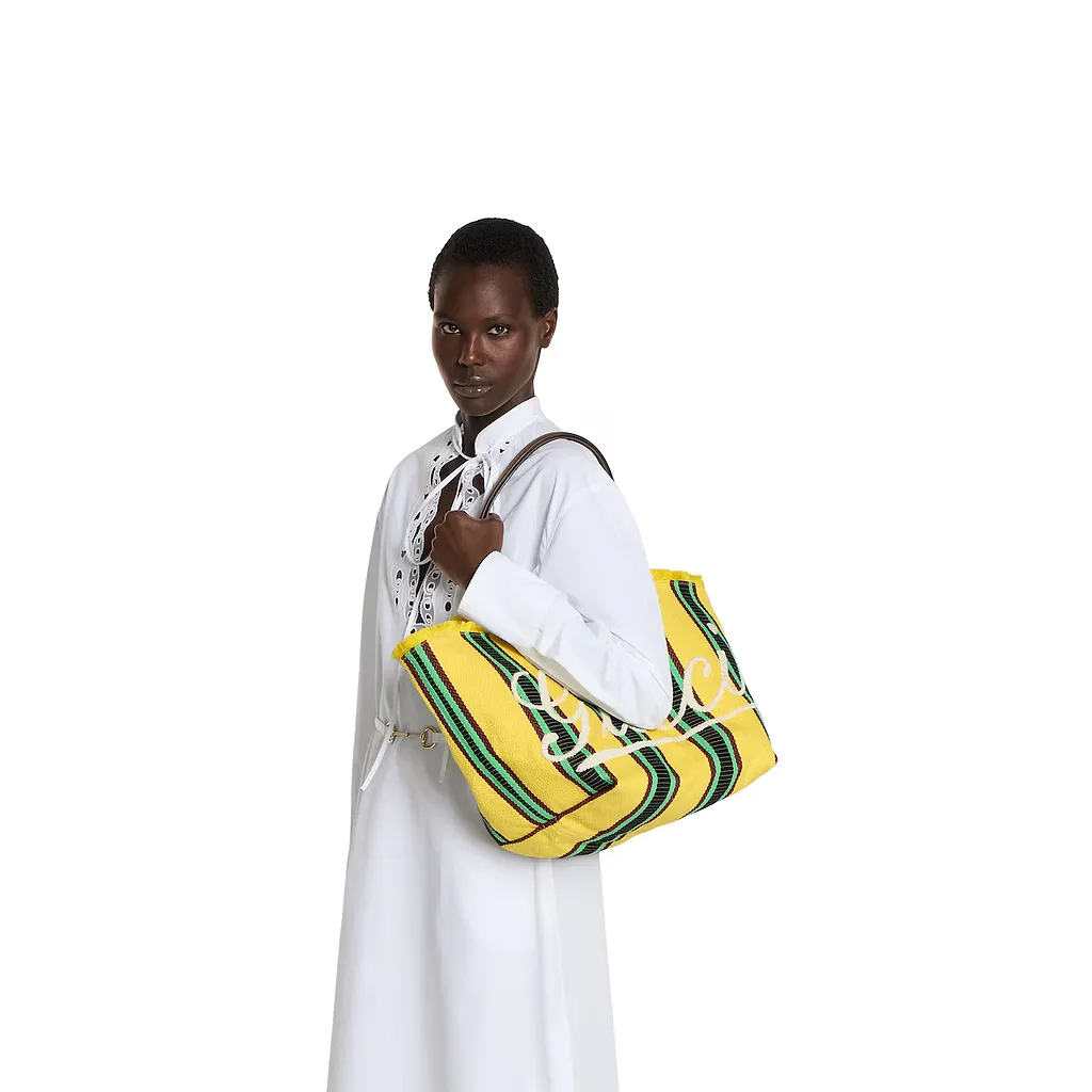 Embroidered Medium Canvas Tote Bag