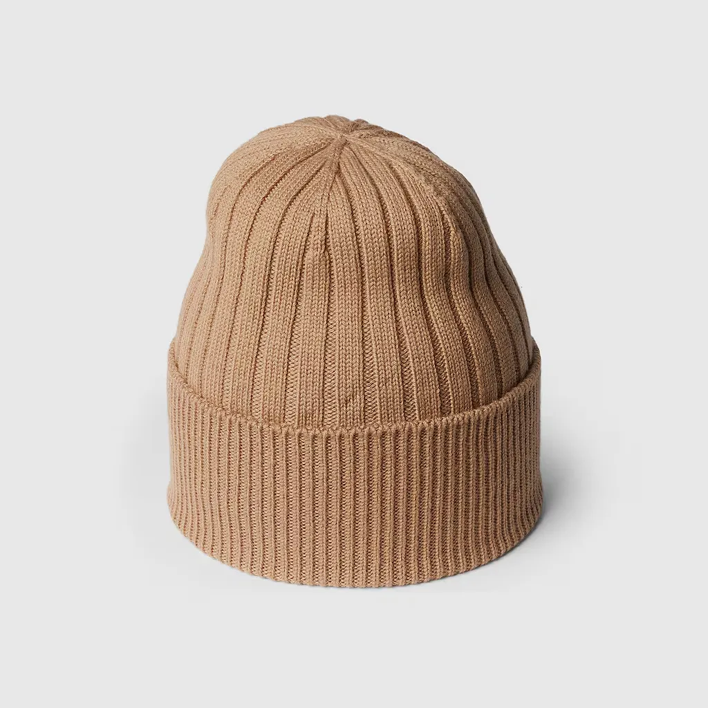Rib Knit Wool Hat