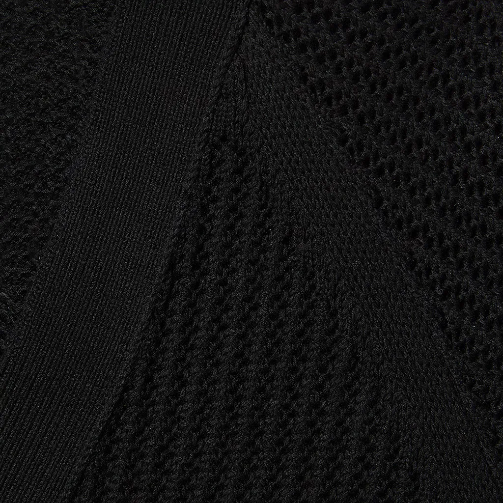 Cotton Knit Cardigan With Web