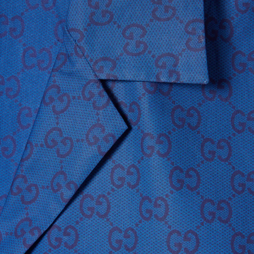 Printed Cotton Poplin Bowling Shirt