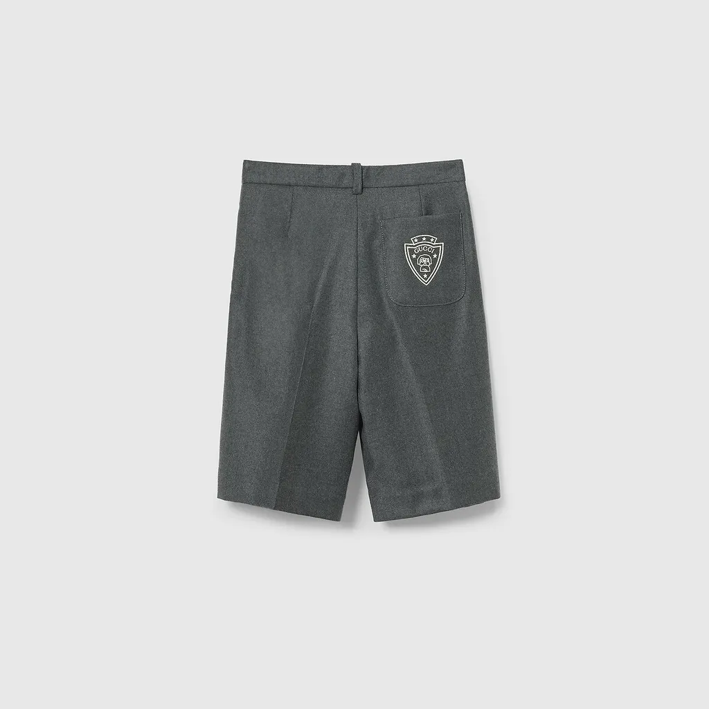 Children's Embroidered Flannel Trouser