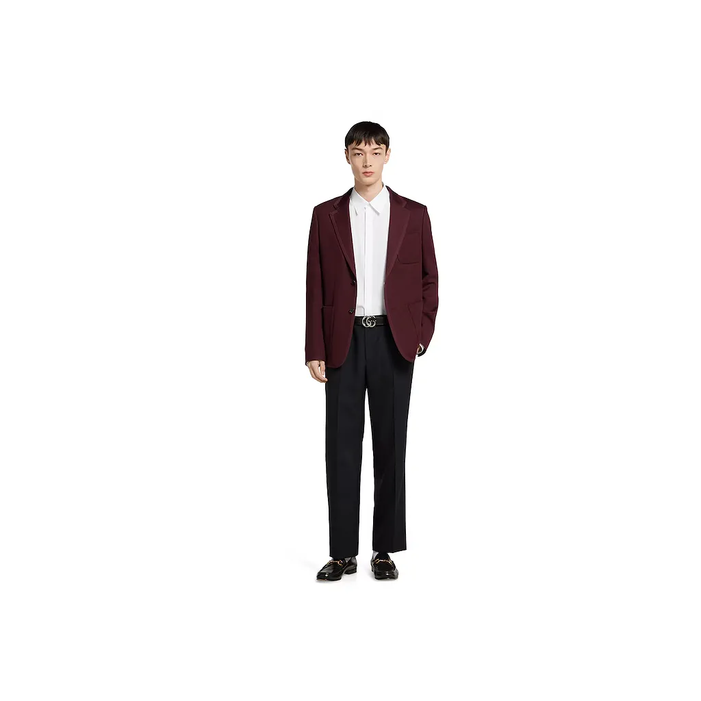 Wool Pant With Selvedge Detail