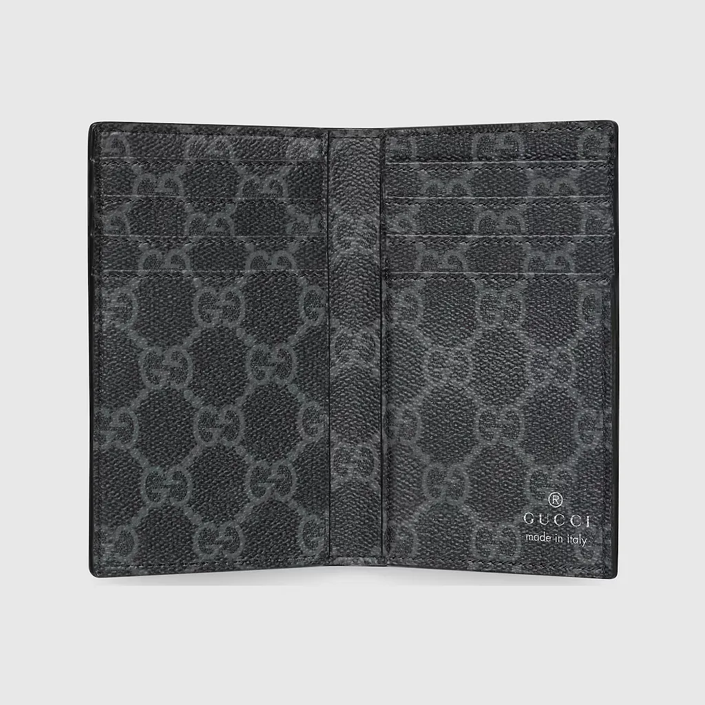Gg Emblem Long Card Case With Gg Fabric